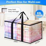 BlissTotes 6-Pack Heavy-Duty Storage Moving Bags