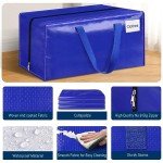 Extra Large Heavy Duty Moving Storage Totes - 6 Pack