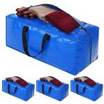 Extra Large Heavy Duty Moving Storage Bags - 4 Pack