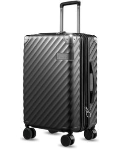 LUGGEX 20 Inch Expandable Spinner Carry-On Suitcase