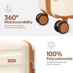 UKEIN 3-Piece Polycarbonate Luggage Set with Backpack