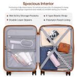 UKEIN 3-Piece Polycarbonate Luggage Set with Backpack