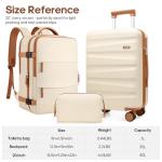 UKEIN 3-Piece Polycarbonate Luggage Set with Backpack