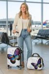 Butterfly Polycarbonate Expandable Spinner Luggage Set
