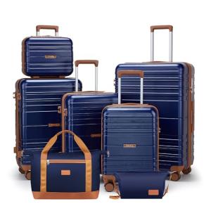 Caselly Lightweight Hard Shell Luggage Set with Wheels