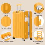 AnyZip 2-Piece Hard Shell Luggage Set - Orange