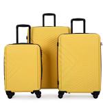 Bright Yellow Hardside Luggage Set with Spinner Wheels