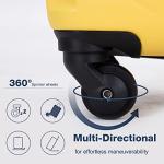 Bright Yellow Hardside Luggage Set with Spinner Wheels