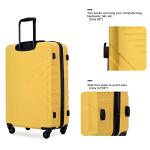Bright Yellow Hardside Luggage Set with Spinner Wheels