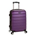 Rockland Melbourne 20" Purple Expandable Spinner Luggage