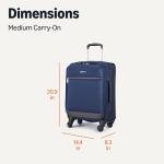 Amazon Basics 18" Medium Carry-On Softside Suitcase
