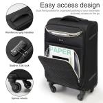 Coolife Lightweight Softside Carry-On Suitcase - 20 Inch