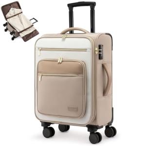 LOVEVOOK 20-Inch Carry-On Suitcase with TSA Lock