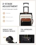 LOVEVOOK 20-Inch Carry-On Suitcase with TSA Lock