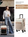 LOVEVOOK 20-Inch Carry-On Suitcase with TSA Lock