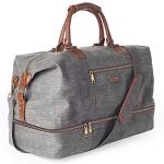 MyMealivos Grey Canvas Weekender Duffel Bag