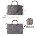 MyMealivos Grey Canvas Weekender Duffel Bag