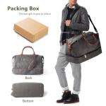 MyMealivos Grey Canvas Weekender Duffel Bag