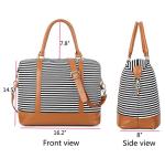 Bluboon Women's Canvas Weekender Tote Bag