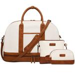 Stylish Canvas Weekender Bag with Shoe Compartment