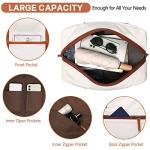 Stylish Canvas Weekender Bag with Shoe Compartment