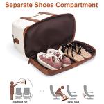 Stylish Canvas Weekender Bag with Shoe Compartment