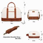 Stylish Canvas Weekender Bag with Shoe Compartment