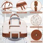 Stylish Canvas Weekender Bag with Shoe Compartment