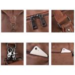 Waterproof Leather Weekender Bag with Shoe Pouch