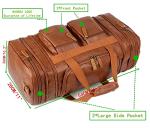 Vegan Leather Weekender Duffel Bag for Travel