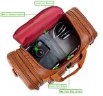 Vegan Leather Weekender Duffel Bag for Travel