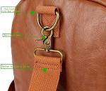 Vegan Leather Weekender Duffel Bag for Travel