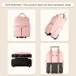 Pink Underseat Carry-On Luggage with Wheels
