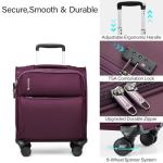 Hanke 16" Underseat Carry-On Luggage - Purple