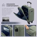Verage Lightweight Underseat Spinner Luggage - Sage Green
