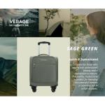 Verage Lightweight Underseat Spinner Luggage - Sage Green