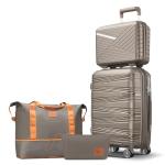 TRAVELEO 20" Expandable Carry-On Luggage Set
