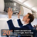 TRAVELEO 20" Expandable Carry-On Luggage Set