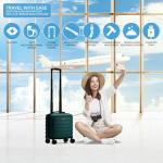 Flight Knight Carry-On Hardside Suitcase with USB Port