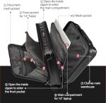 16" Lightweight Hardshell Carry-On Suitcase with Laptop Compartments