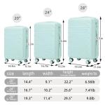 Merax 3-Piece Hardshell Luggage Set with TSA Lock