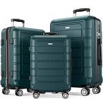 SHOWKOO Expandable Luggage Set with Double Wheels