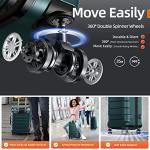 SHOWKOO Expandable Luggage Set with Double Wheels