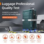 SHOWKOO Expandable Luggage Set with Double Wheels