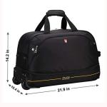 OIWAS 22-Inch Expandable Rolling Duffle Bag