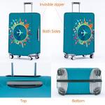 Travelkin TSA-Approved Luggage Cover - Dreaming Blue