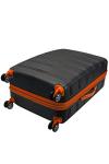 Rockland Melbourne 28" Expandable Hardside Luggage, Charcoal