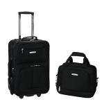 Rockland Black Expandable Softside Luggage Set