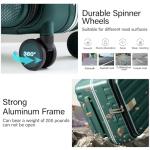 Hanke 24" Rolling Hard-Sided Suitcase - Dark Green