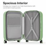 Mixi 26-Inch Hardshell Luggage with Wheels, Avocado Green